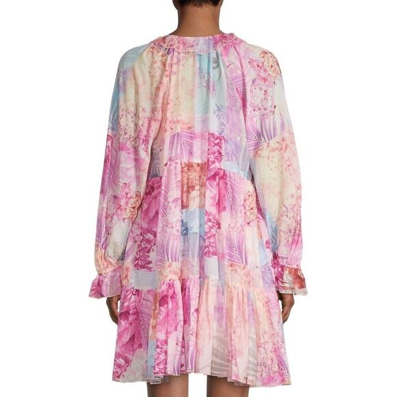 NWT Johnny Was Etta Floral Cotton-Silk Mini Dress Sz L - Picture 14 of 14